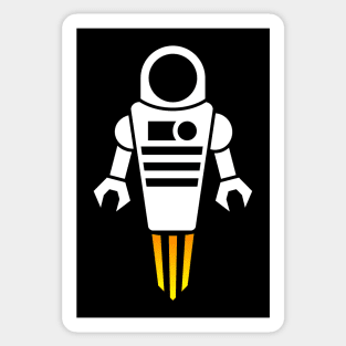 Astrobot, Atomic Robot in Space Sticker